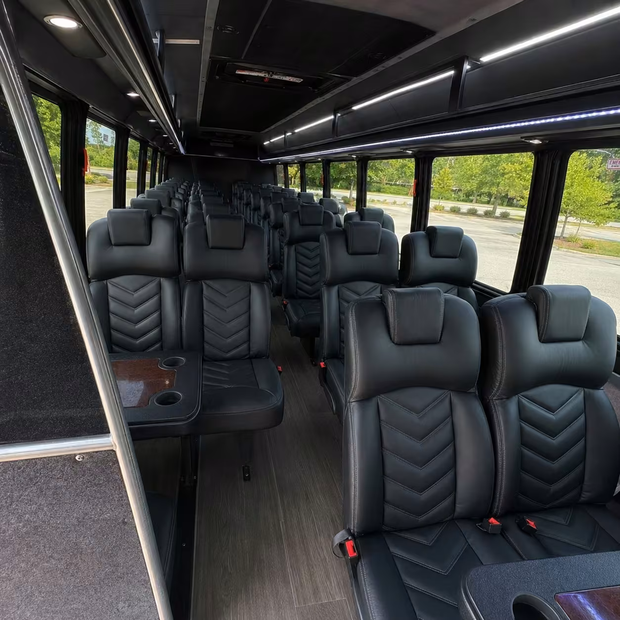 15 35 passenger minibus inside