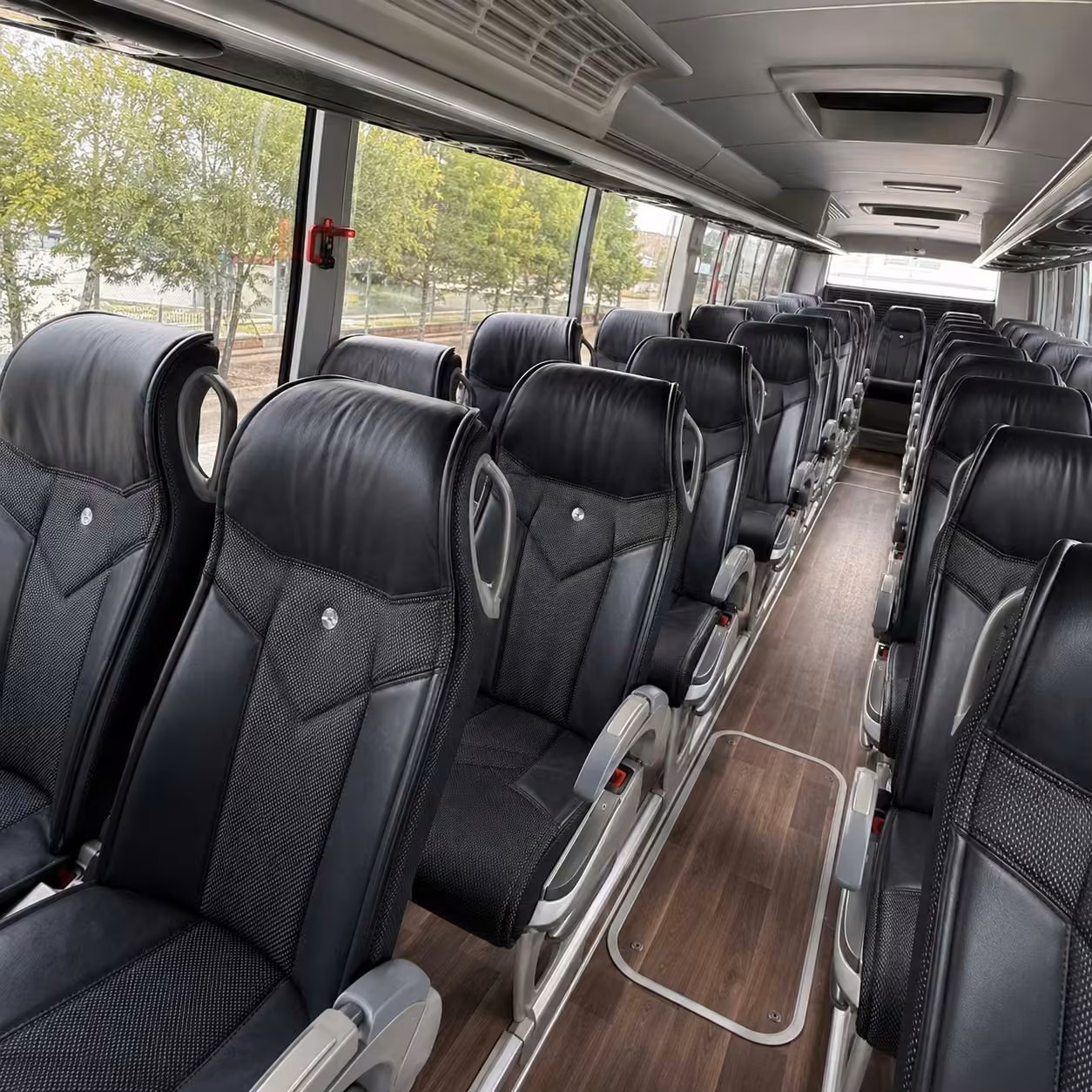 40 56 passenger charter bus interior