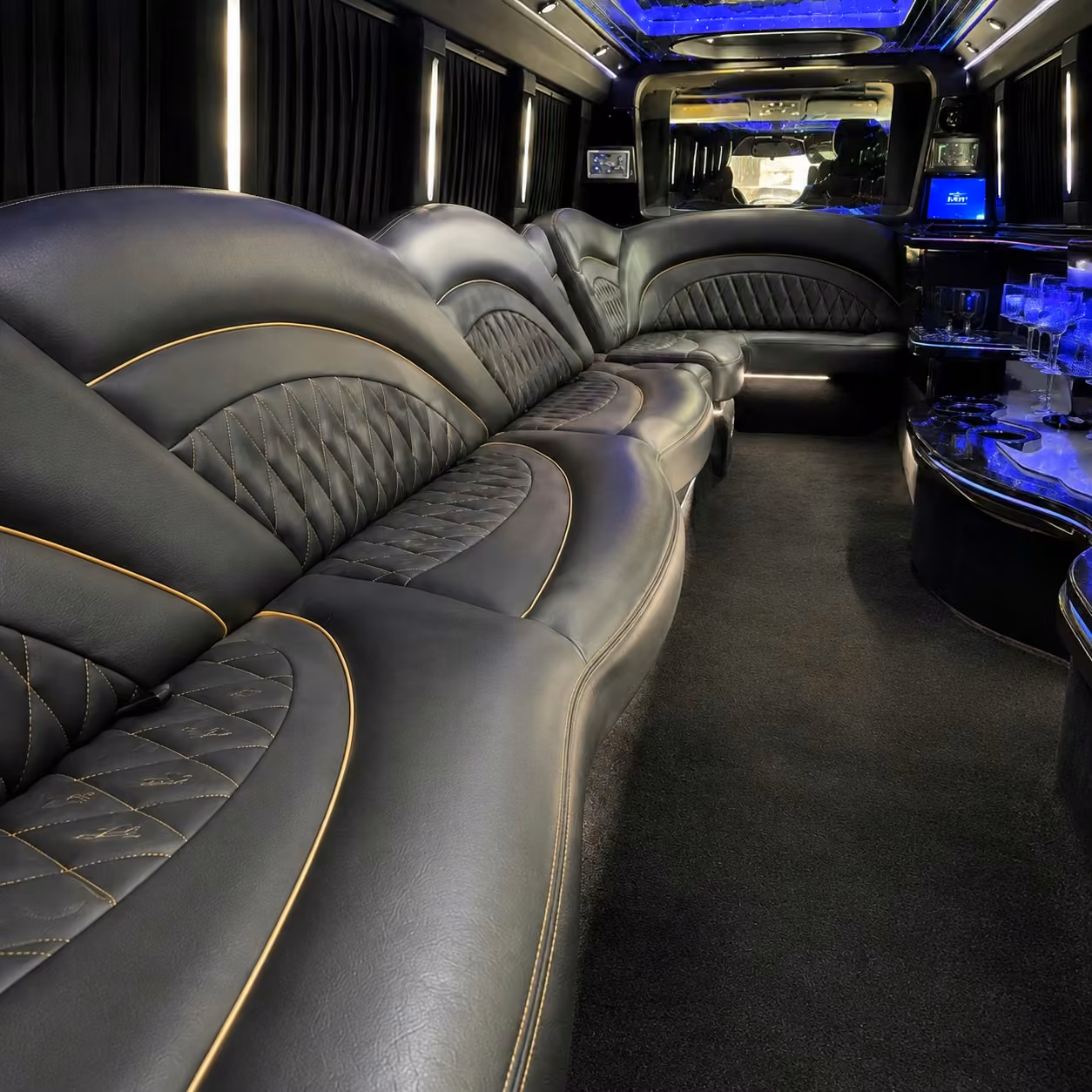 chrysler 300 limo inside